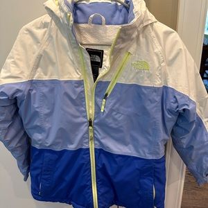 The North Face girls Ski Jacket (Large) and Snow Pants XL)  set